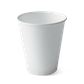 12oz (360ml) Single Wall White Hot Cup