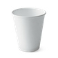 12oz PE Single Wall Hot Cup - White