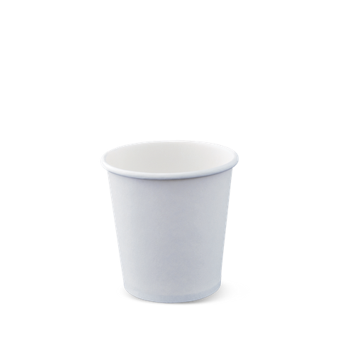 4oz PE Single Wall Hot Cup - White