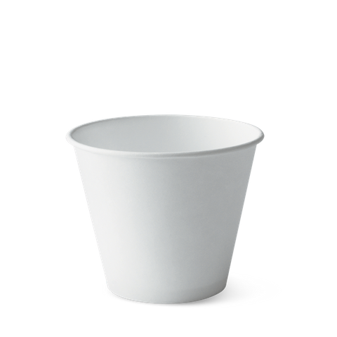 8oz (90mm) Squat Hot Cup - White