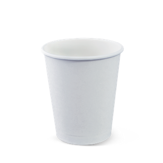 8oz PE Single Wall Hot Cup - White
