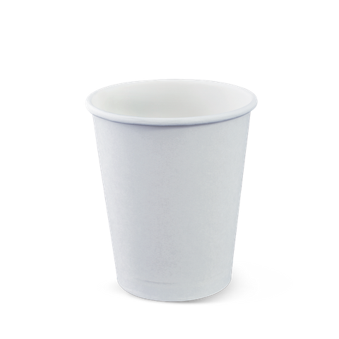 8oz PE Single Wall Hot Cup - White