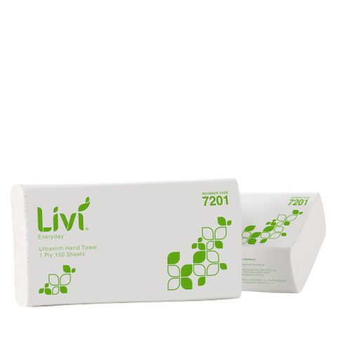 Livi Basics 1Ply Hand Towel - Ultraslim