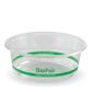 600ml PLA Deli Bowl Wide - Green Stripe