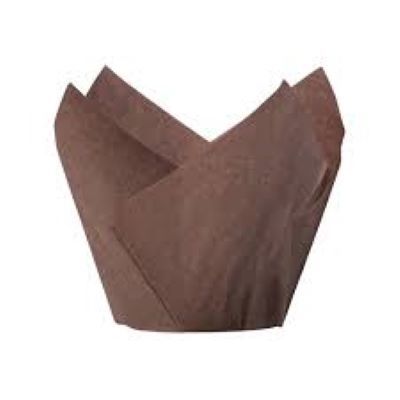 Parchment Muffin Mould Wrap - Brown