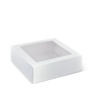 9in Square Window Patisserie Box