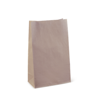 #16 Brown Heavyweight Block Bottom Bag