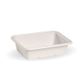 600ml Sugarcane Lunch Box Base - White