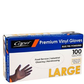 Large Blue Vinyl Glove
