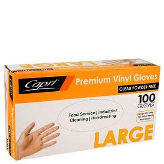 Large Clear Vinyl Glove Powder Free