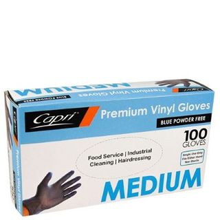 Medium Blue Vinyl Glove - Powder Free