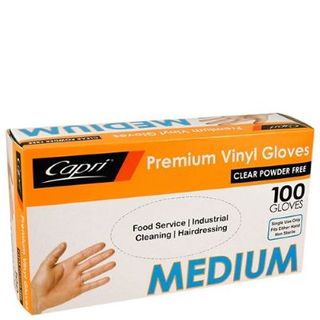 Medium Clear Vinyl Glove - Powder Free