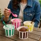 5oz (210ml) Candy Stripe Icecream Cup