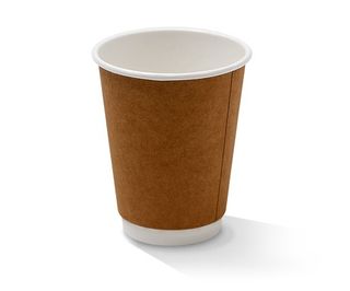 12oz (90mm) Double Hot Cup - Kraft