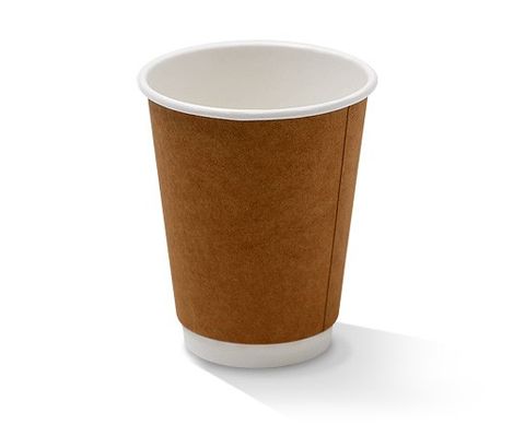 12oz (90mm) Double Hot Cup - Kraft