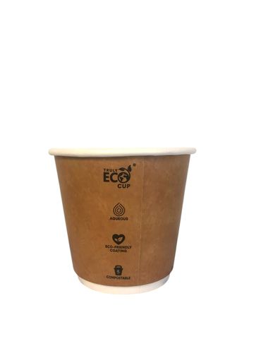 Shop 8oz (90mm) Double Wall Hot Cup - Kraft Online in Australia | Alpha ...