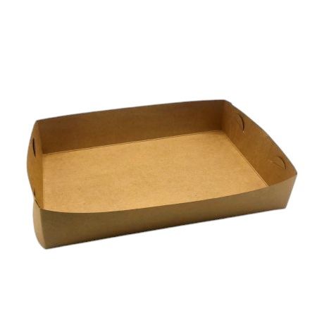 Large Brown Kraft Food Tray