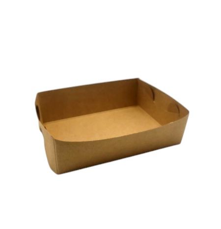 Small Brown Kraft Food Tray