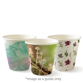 8oz (90mm) Bio Single Wall Art Hot Cup