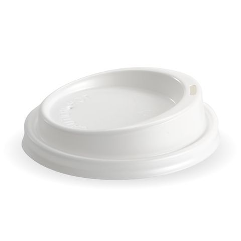 12/16oz Bio Plastic White Hot Cup Lid