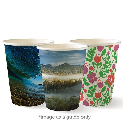 12oz Bio Single Wall Art Series Hot Cup