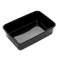 750ml Black Plastic Rectangle Container