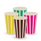 16oz (473ml) Candy Stripe Paper Cold Cup