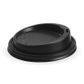 12/16oz Bio Plastic Black Hot Cup Lid