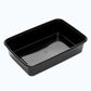 650ml Black Plastic Rectangle Container