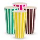 22oz (650ml) Candy Stripe Paper Cold Cup