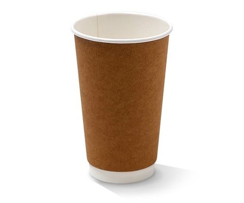 16oz (90mm) Double Hot Cup - Kraft