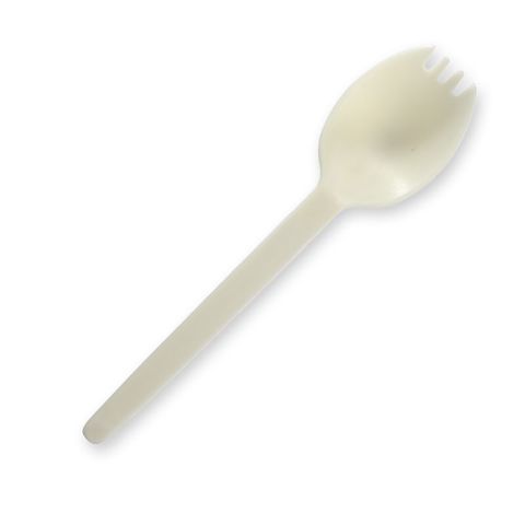 6in (15cm ) PLA Spork - White