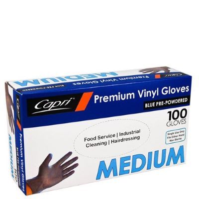 Medium Blue Vinyl Glove