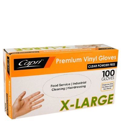 XL Vinyl Clear Glove -  Powder Free