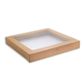 Small Kraft Catering Tray Window Lid