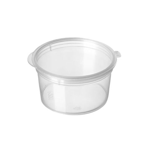 30ml Short Portion Cup Hinged Lid