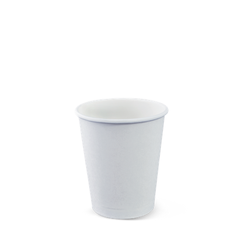 6oz PE Single Wall Hot Cup - White