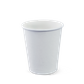 8oz PE Single Wall Hot Cup - White