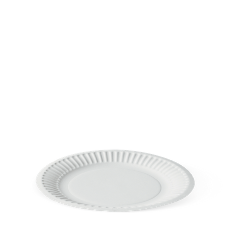 6 White Coated Paper Plate