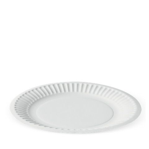 9 White Coated Paper Plate