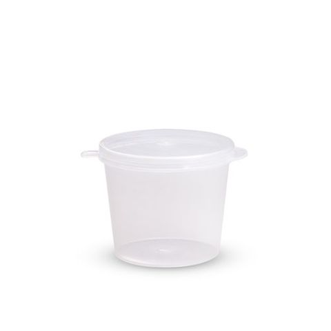 30ml Plastic Portion Cup Hinged Lid
