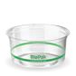 360ml PLA Deli Bowl - Green Stripe