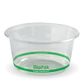 700ml PLA Deli Bowl Wide - Green Stripe