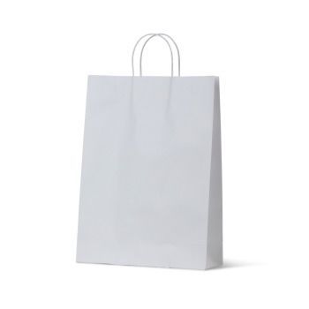 WM Twist Handle Carry Bag - White