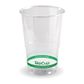 280ml PLA Cold Cup- Green Stripe