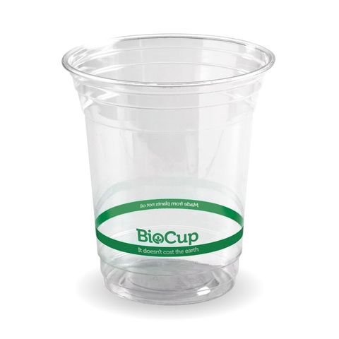 420ml PLA Cold Cup- Green Stripe