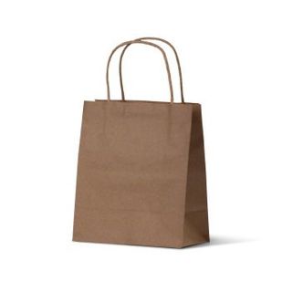 Petite Twist Handle Carry Bag -  Kraft