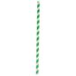 3 Ply Regular Paper Straw Green/White