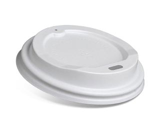 6/8/10oz Plastic Hot Cup Lid - White