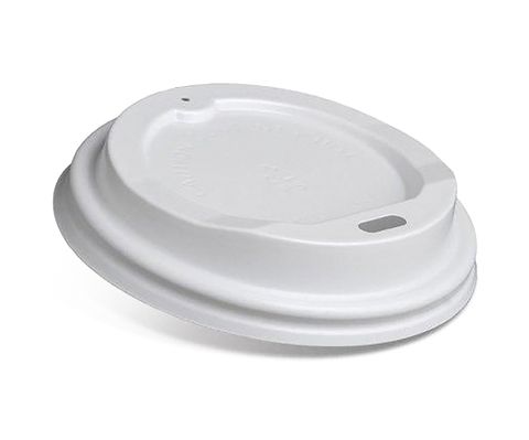 6/8/10oz Plastic Hot Cup Lid - White